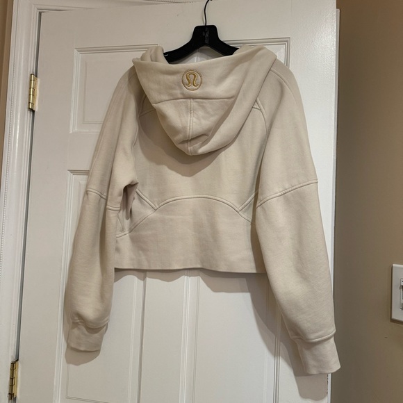 LULULEMON OVERSIZED SCUBA HOODIE IN HEATHERED BONE / GOLD SIZE XS/S - Picture 4 of 4